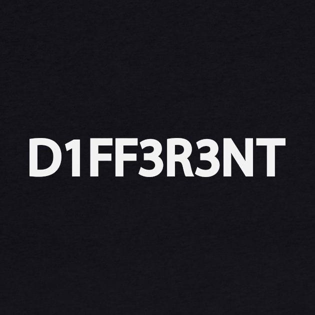 Different being different in a creative way by D1FF3R3NT